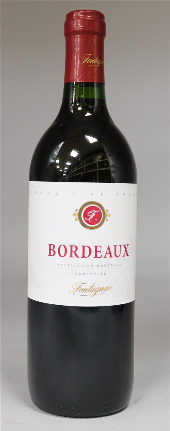 Six bottles of Fontagnac red Bordeaux wine